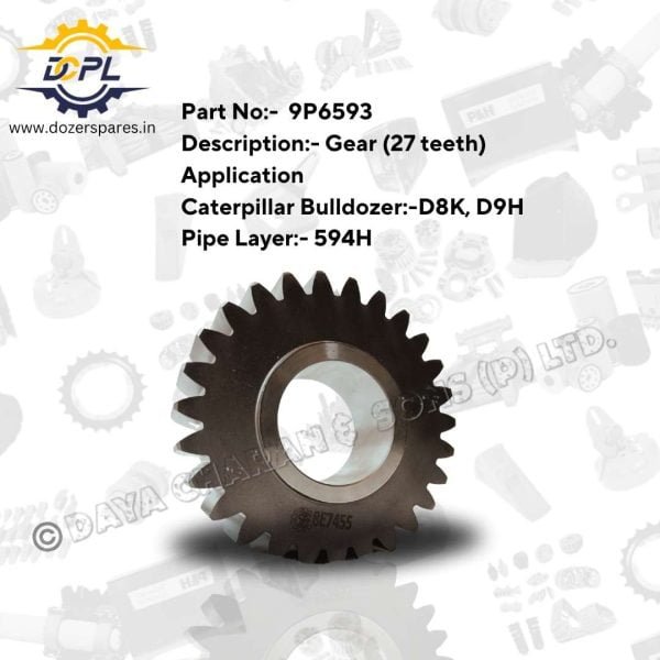 DCPL Gear 27 teeth Dozer spares