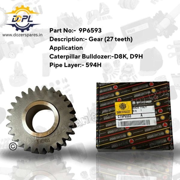 DCPL Gear 27 teeth Dozer spares