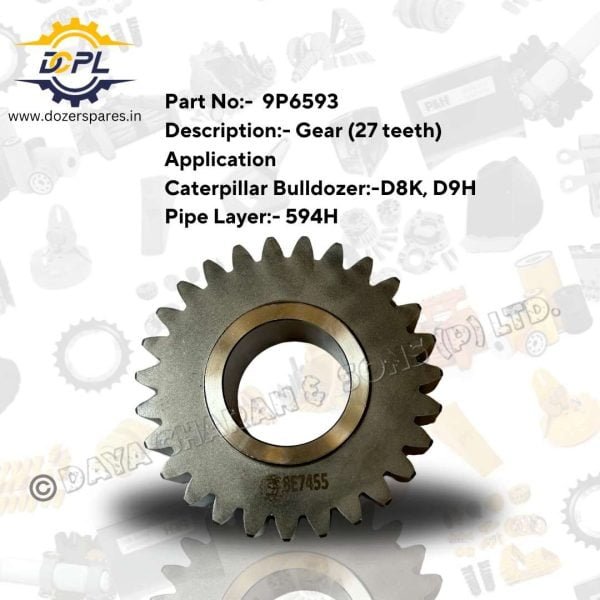 DCPL Gear 27 teeth Dozer spares