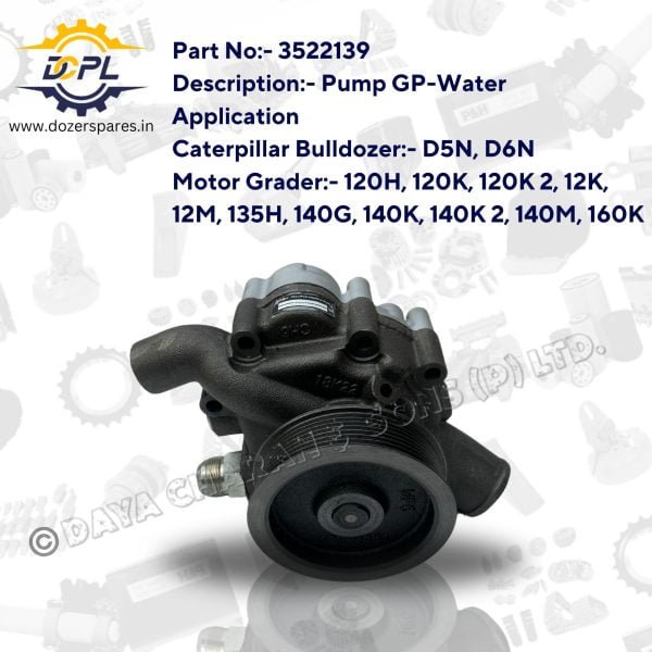 DCPL 3522139 Pump GP Water Dozer Spares