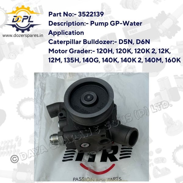 DCPL 3522139 Pump GP Water Dozer Spares