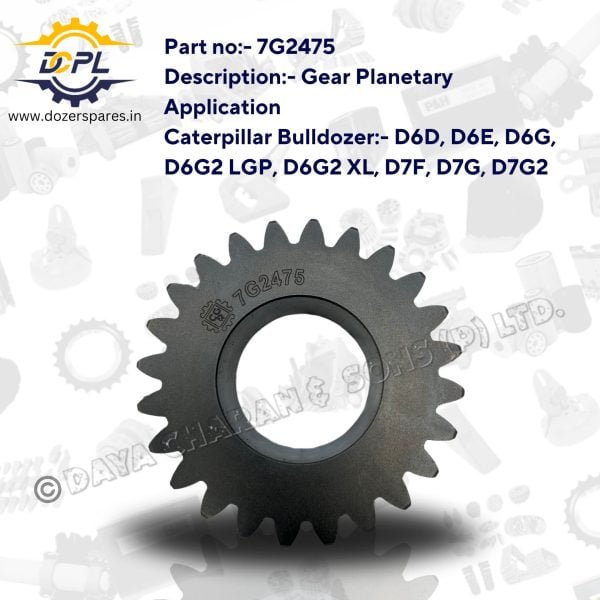 DCPL 7G2475 Gear Planetary Dozer Spares