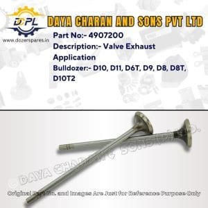 4907200-Engine Head Exhaust Valve-Caterpillar